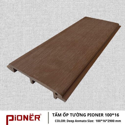 Tấm ốp tường ngoài trời pioner P100K16 Deep Anmato Size