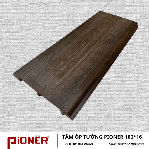 Tấm ốp tường ngoài trời pioner P100K16 Old Wood