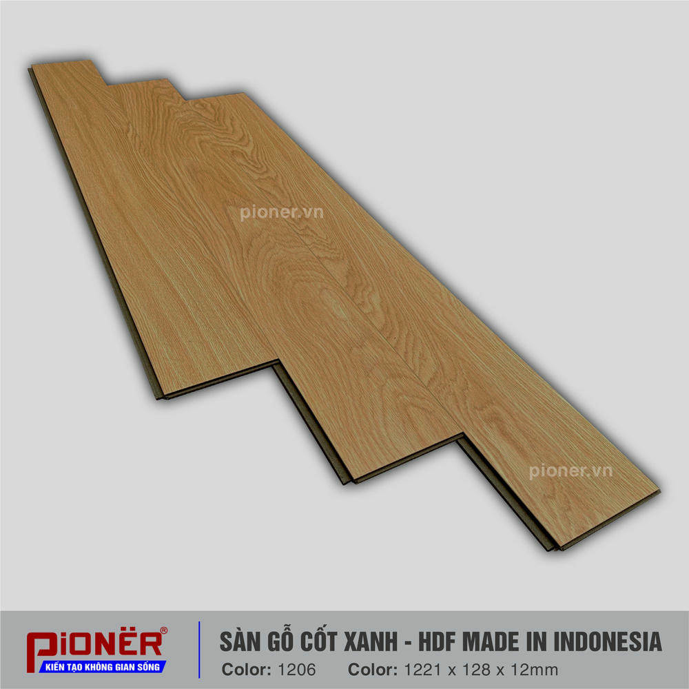 sàn gỗ cốt xanh Pioner 1206-1 sàn gỗ cốt xanh Pioner 1206-1