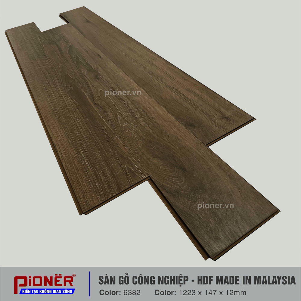 Sàn gỗ cốt HDF Malaysia Pioner 6382