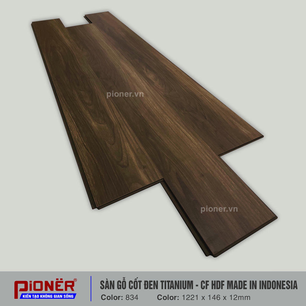 Sàn gỗ cốt đen Titanium Pioner 834