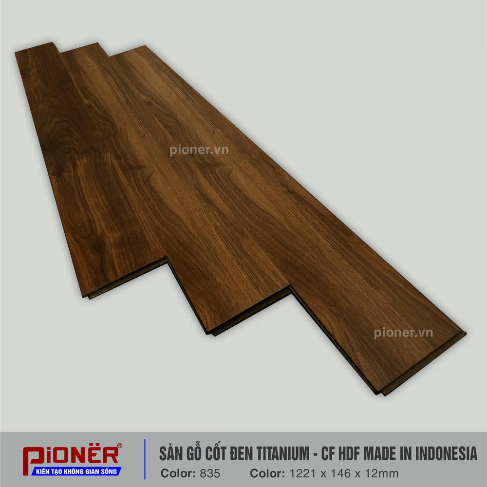 Sàn gỗ cốt đen Titanium Pioner 835-1 Sàn gỗ cốt đen Titanium Pioner 835-1