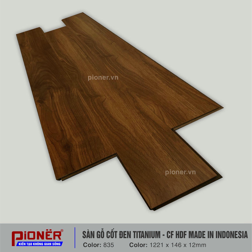Sàn gỗ cốt đen Titanium Pioner 835