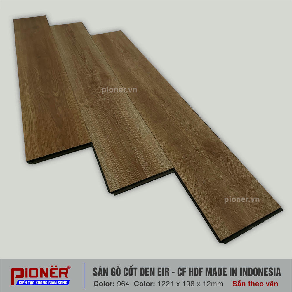 Sàn gỗ cốt đen sần theo vân Pioner 964-1 Sàn gỗ cốt đen sần theo vân Pioner 964-1