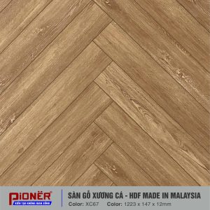 Sàn gỗ xương cá HDF Malaysia Pioner XC67-1