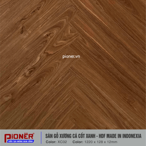Sàn gỗ xương cá cốt xanh Pioner XC02-2