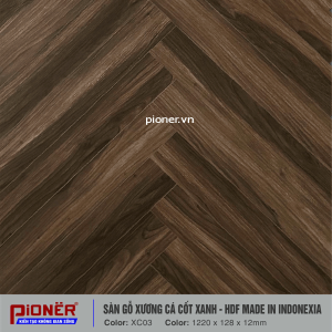 Sàn gỗ xương cá cốt xanh Pioner XC03-2
