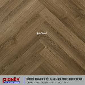 Sàn gỗ xương cá cốt xanh Pioner XC05-2