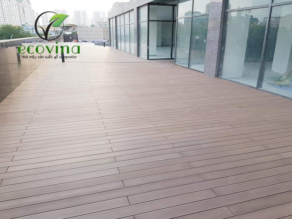 Thi công sàn gỗ nhựa composite tại khu đô thị Nghĩa Đô
