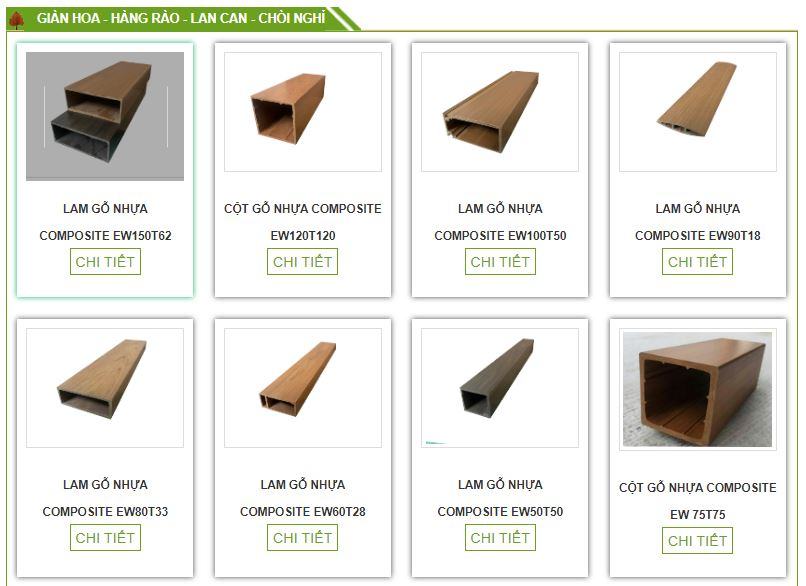 Báo giá thi công giàn hoa gỗ nhựa composite ngoài trời trọn gói tại Ecovina